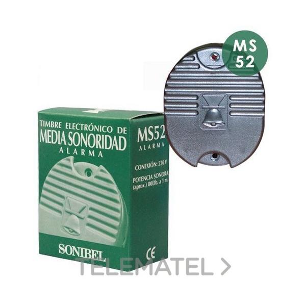 TIMBRE ELECTRNICO MEDIA SONORIDAD ALARMA 110/230V