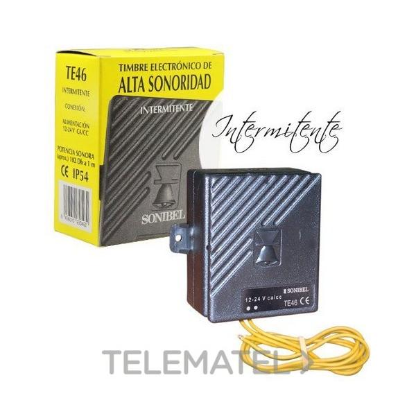 TIMBRE ALTA SONORIDAD INTERMITENTE 12-24V CA/CC