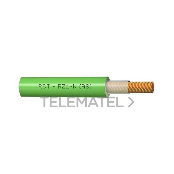 CABLE LIBRE DE HALÓGENOS RZ1-K 0,6/1Kv (AS) 7G1,5 VERDE (BOBINA)