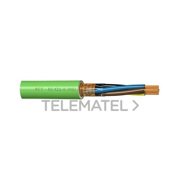 CABLE APANTALLADO RC4Z1-K (AS) 2x1,5 VERDE (BOBINA)