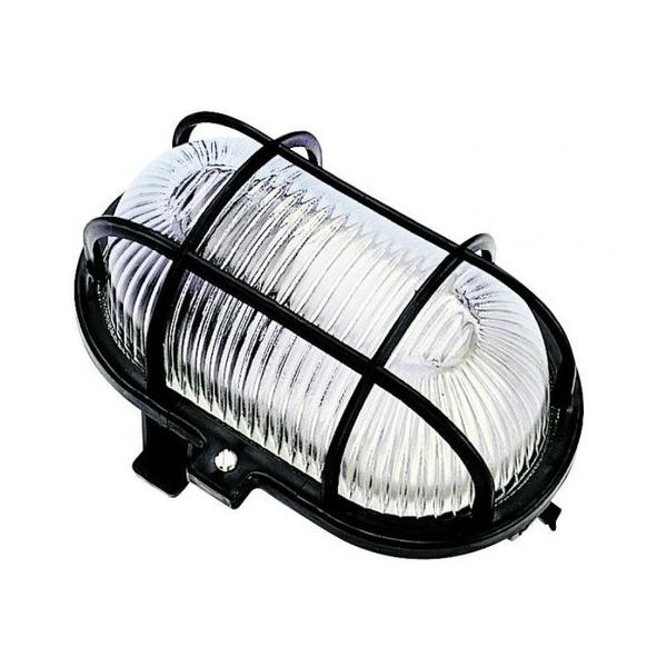 APLIQUE OVAL 60W REJILLA POLIPROPILENO BLANCO