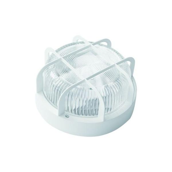 APLIQUE REDONDO 100W E27 REJILLA POLIPROPILENO BLANCO