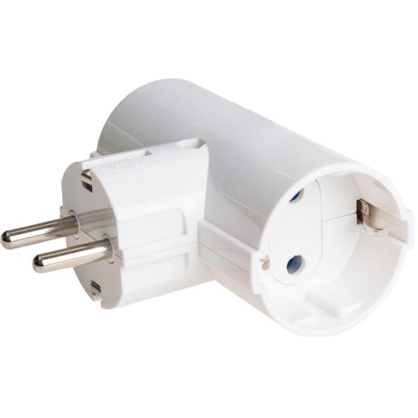 ADAPTADOR BIPOLAR 16A 2 TOMAS TT LATERALES