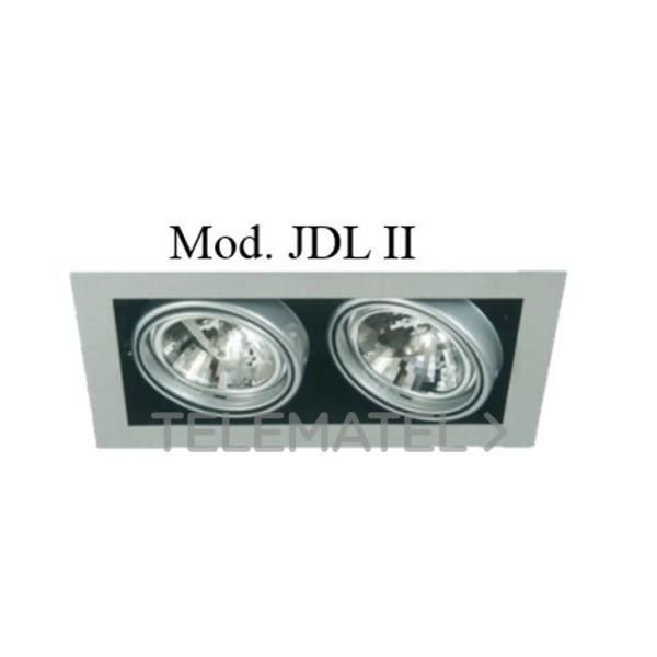 EMPOTRABLE RECTANGULAR ORIENTABLE CARDAN JDL-II PLATA