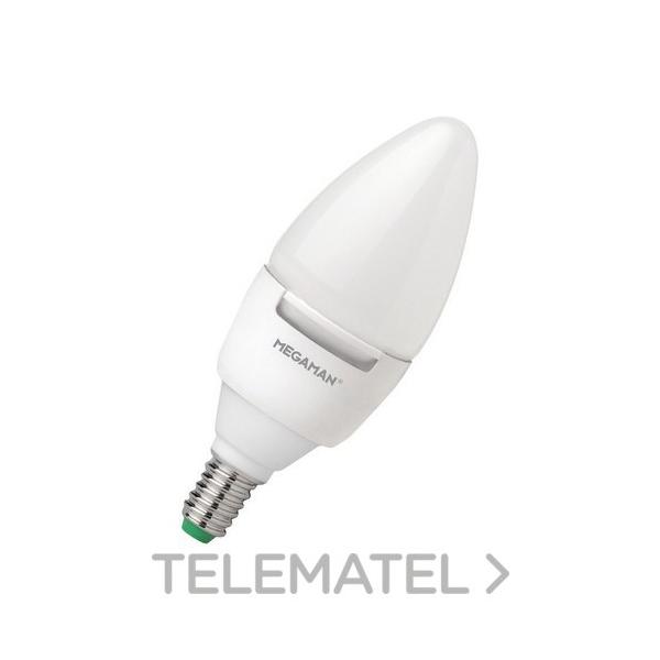 LÁMPARA LED VELA LISA MATE 230V E14 7W 2800K